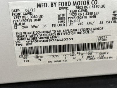 2016 Ford Explorer Base