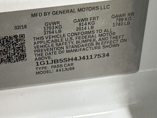 2018 Chevrolet Sonic LS
