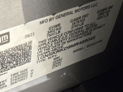 2021 Chevrolet Tahoe RST