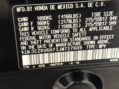 2018 Honda HR-V EX-L w/Navigation