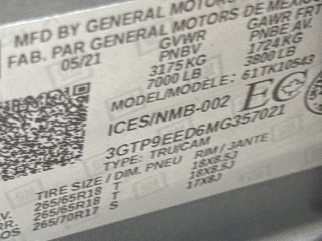 2021 GMC Sierra 1500 AT4