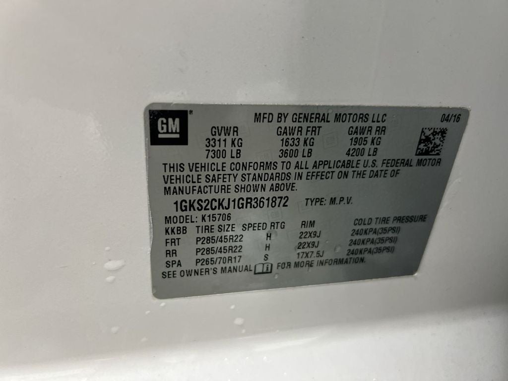 2016 GMC Yukon Denali