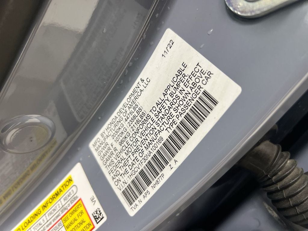 2022 Honda Accord Sport