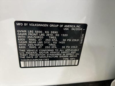2024 Volkswagen Atlas 2.0T SE w/Technology