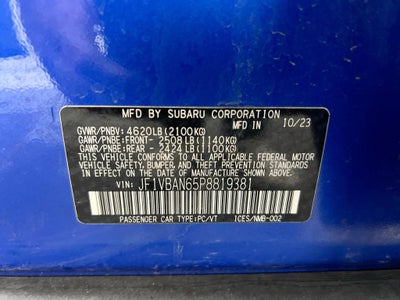 2023 Subaru WRX Limited