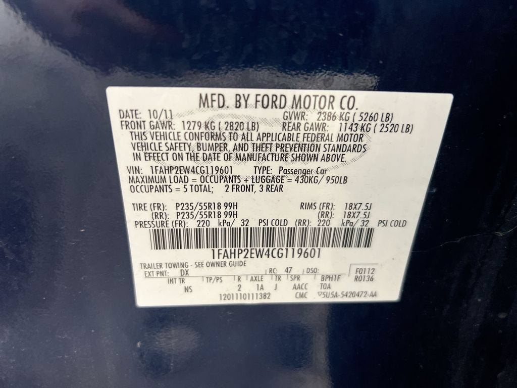2012 Ford Taurus SEL