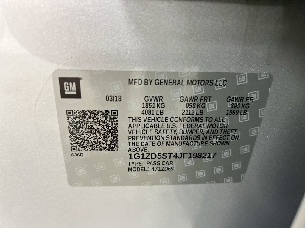 2018 Chevrolet Malibu LT