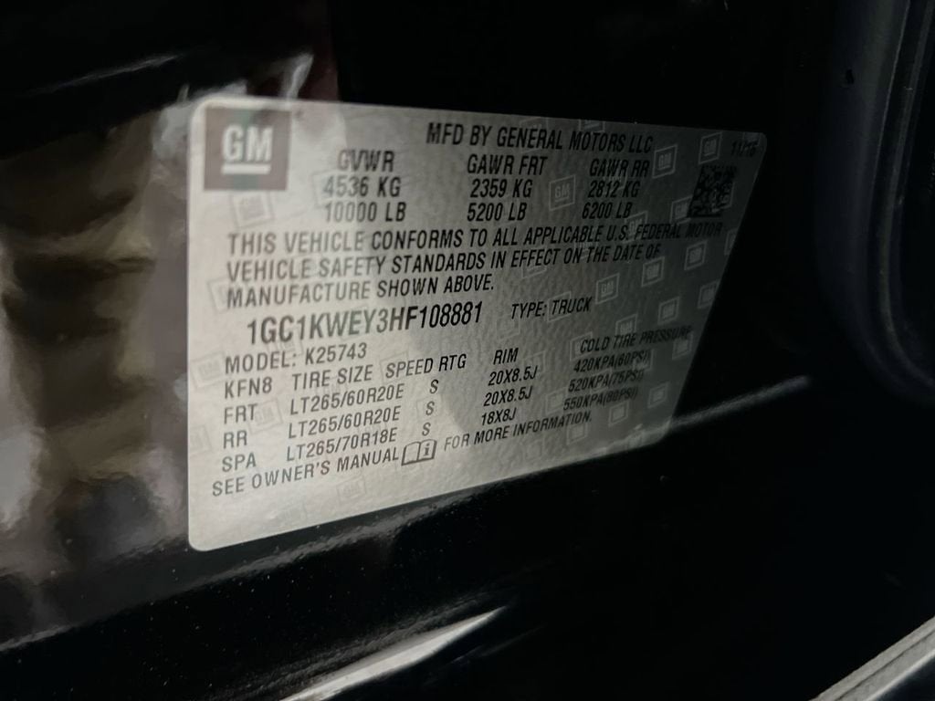 2017 Chevrolet Silverado 2500 HD LTZ
