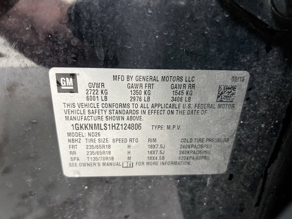 2017 GMC Acadia SLT