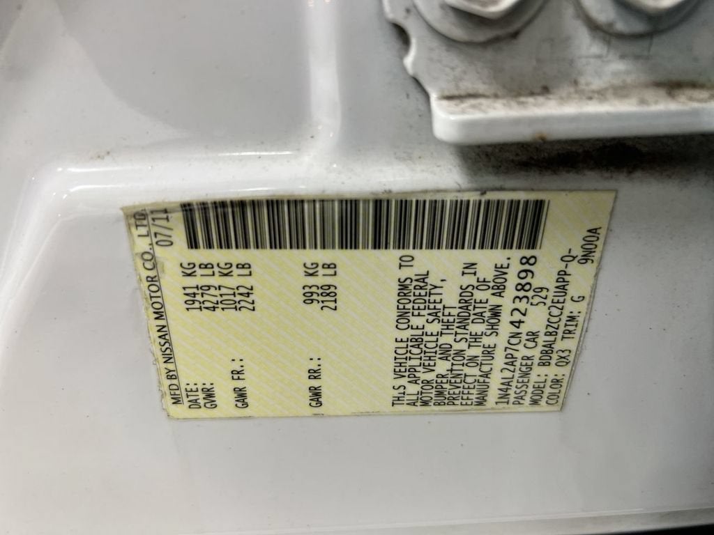2012 Nissan Altima 2.5 S