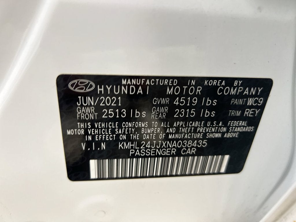 2022 Hyundai Sonata Hybrid Blue