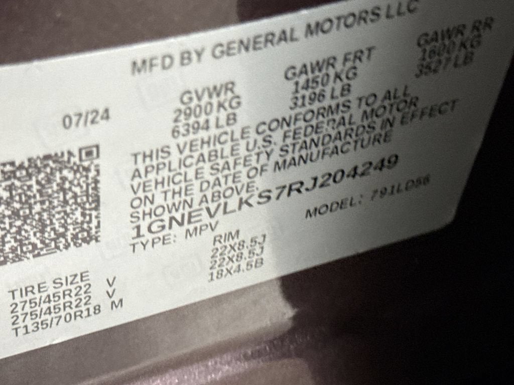 2024 Chevrolet Traverse RS
