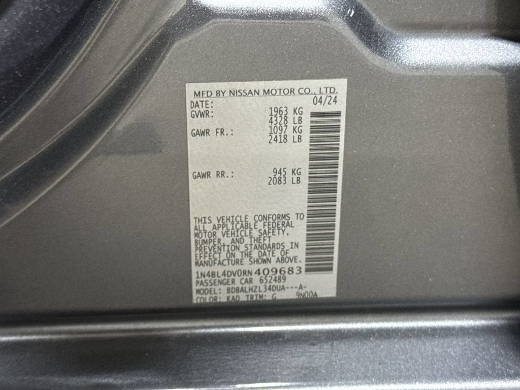 2024 Nissan Altima 2.5 SV