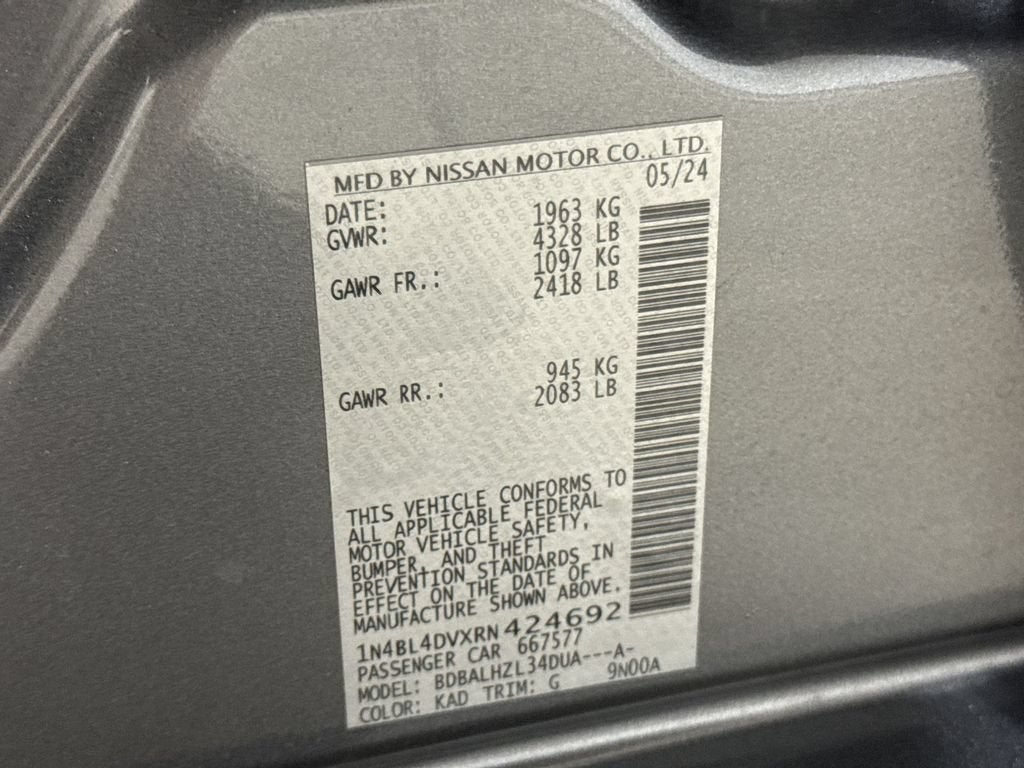 2024 Nissan Altima 2.5 SV