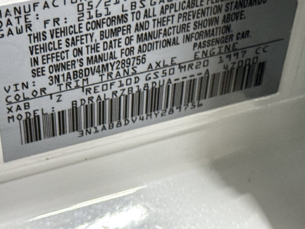 2021 Nissan Sentra SR