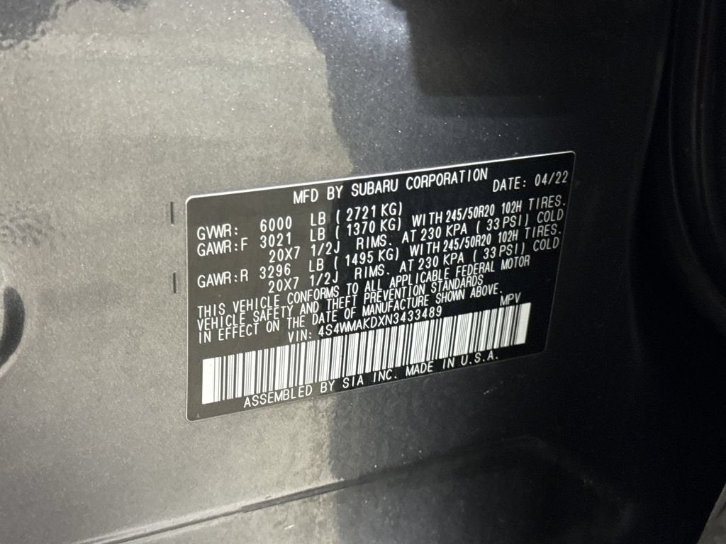 2022 Subaru Ascent Limited