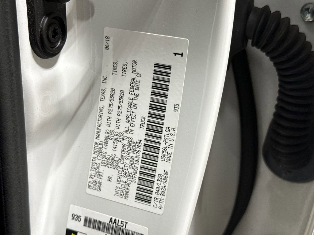 2018 Toyota Tundra 4WD SR5