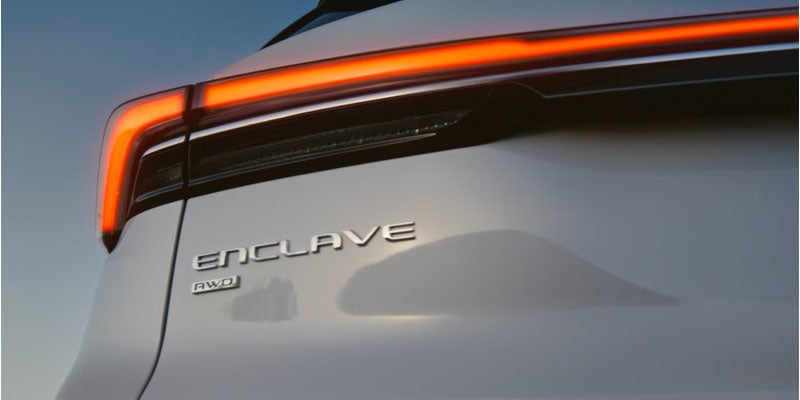 2026 Buick Enclave rear badge