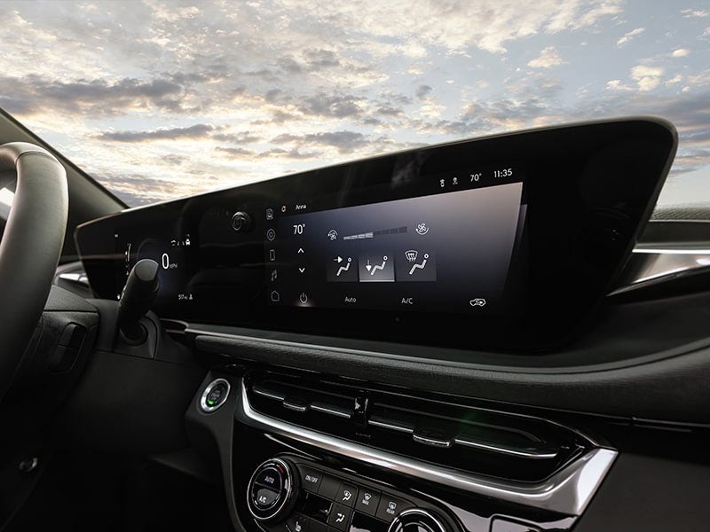 11-inch diagonal ultrawide infotainment display